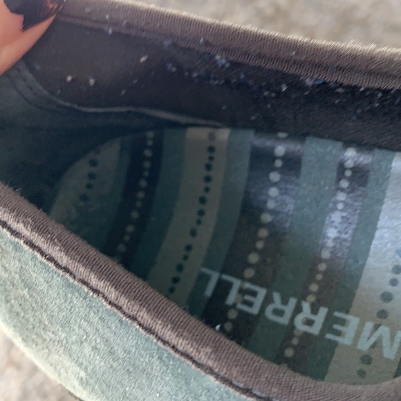 Merrell Blue & Gray Zip Close Suede Walking Shoes - Picture 6 of 7